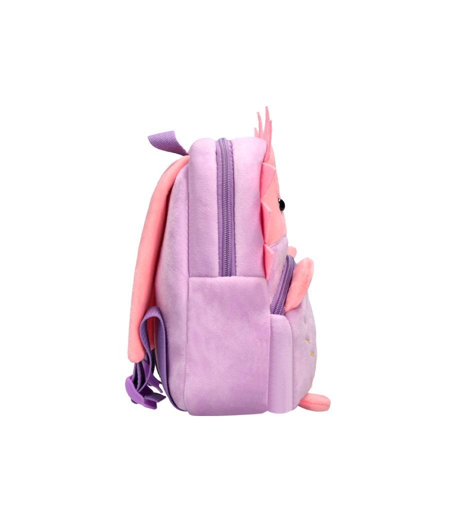 Cartera preescolar liderpapel mochila infantil peluche erizo 260x100x240 mm