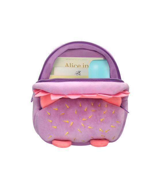 Cartera preescolar liderpapel mochila infantil peluche erizo 260x100x240 mm