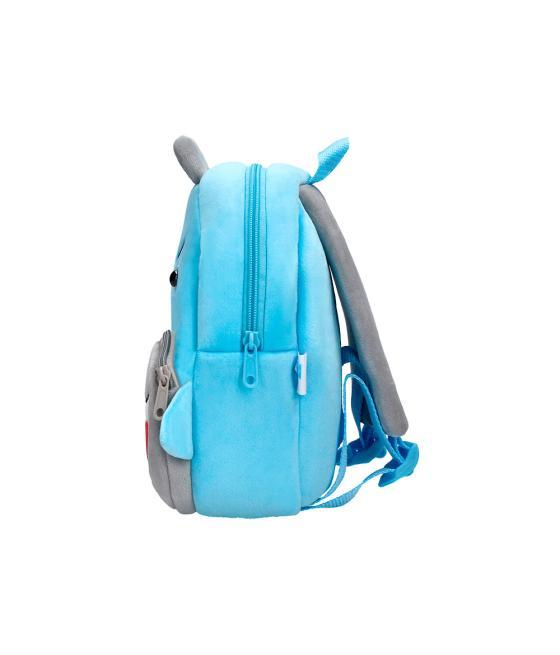 Cartera preescolar liderpapel mochila infantil peluche tiburon 260x100x240 mm