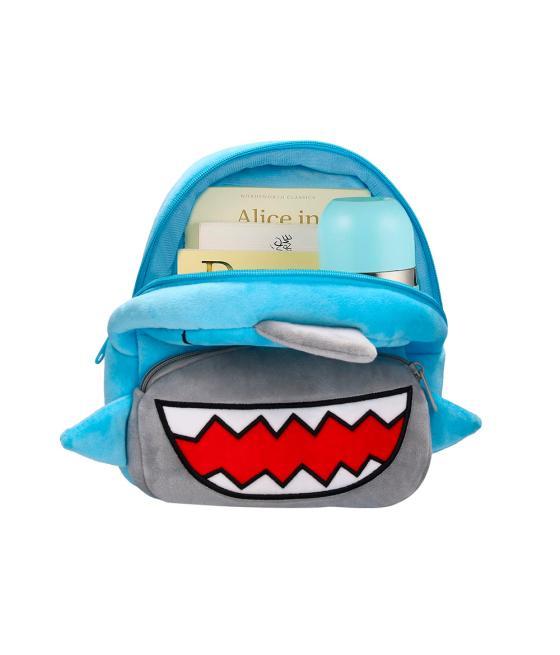 Cartera preescolar liderpapel mochila infantil peluche tiburon 260x100x240 mm