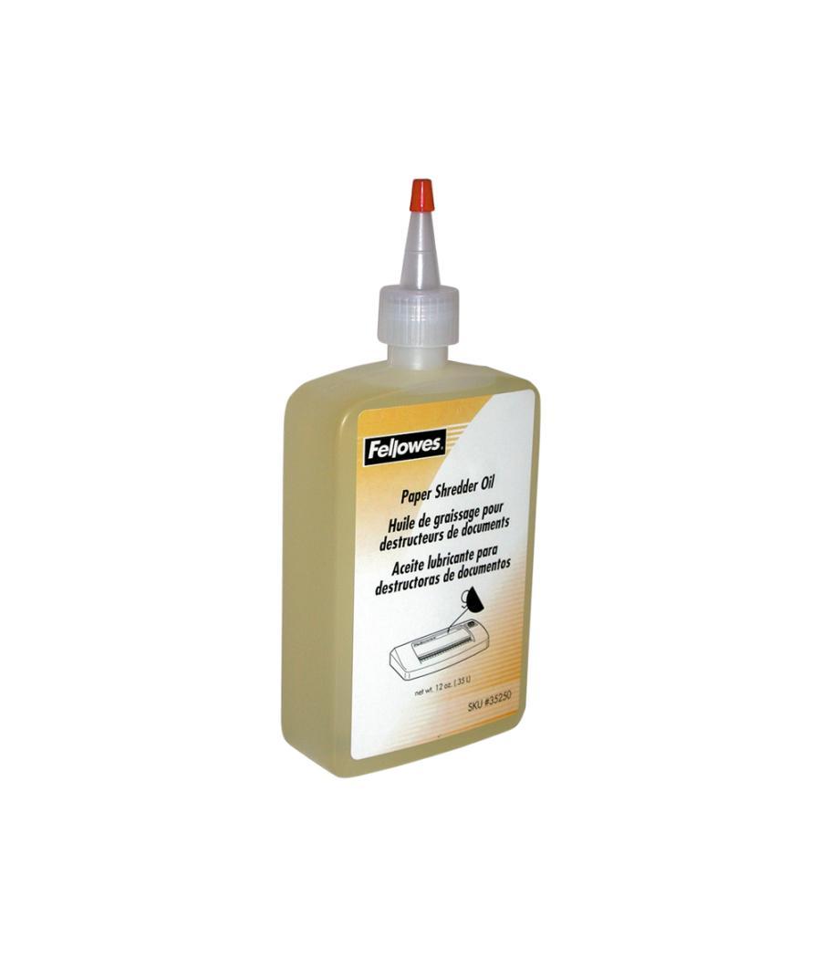 Aceite lubricante fellowes para destructora de documentos bote de 360 ml