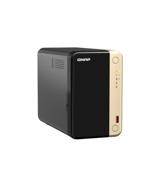 QNAP TS-264 NAS Torre Ethernet Negro, Oro N5095
