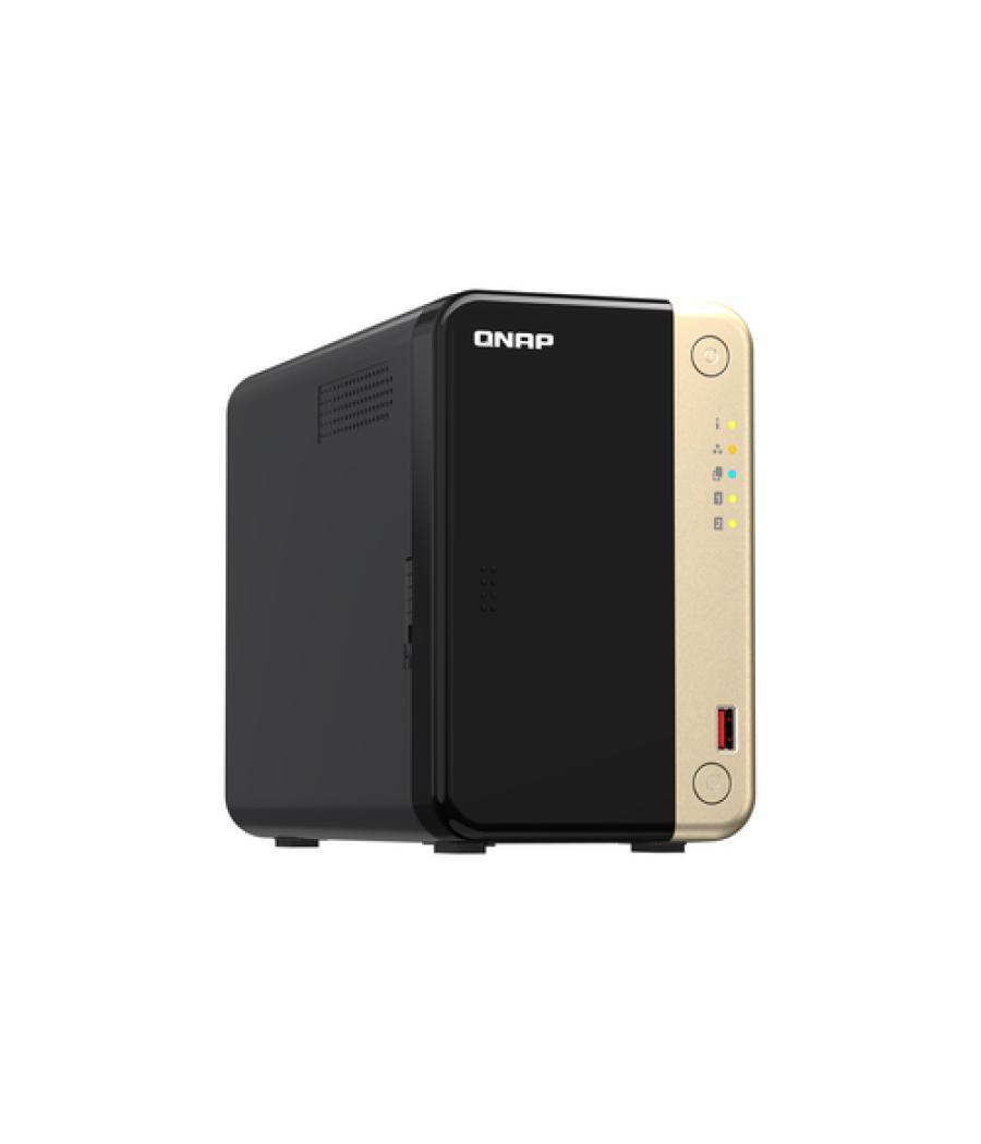 QNAP TS-264 NAS Torre Ethernet Negro, Oro N5095