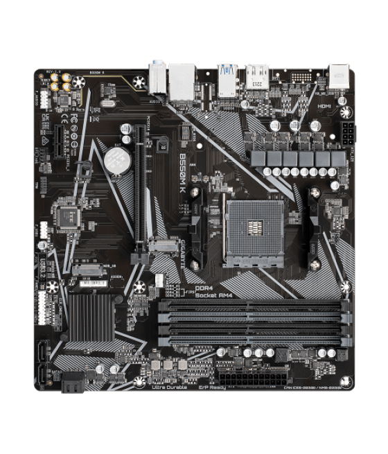 Gigabyte b550m k 1.0 placa base amd b550 zócalo am4 micro atx