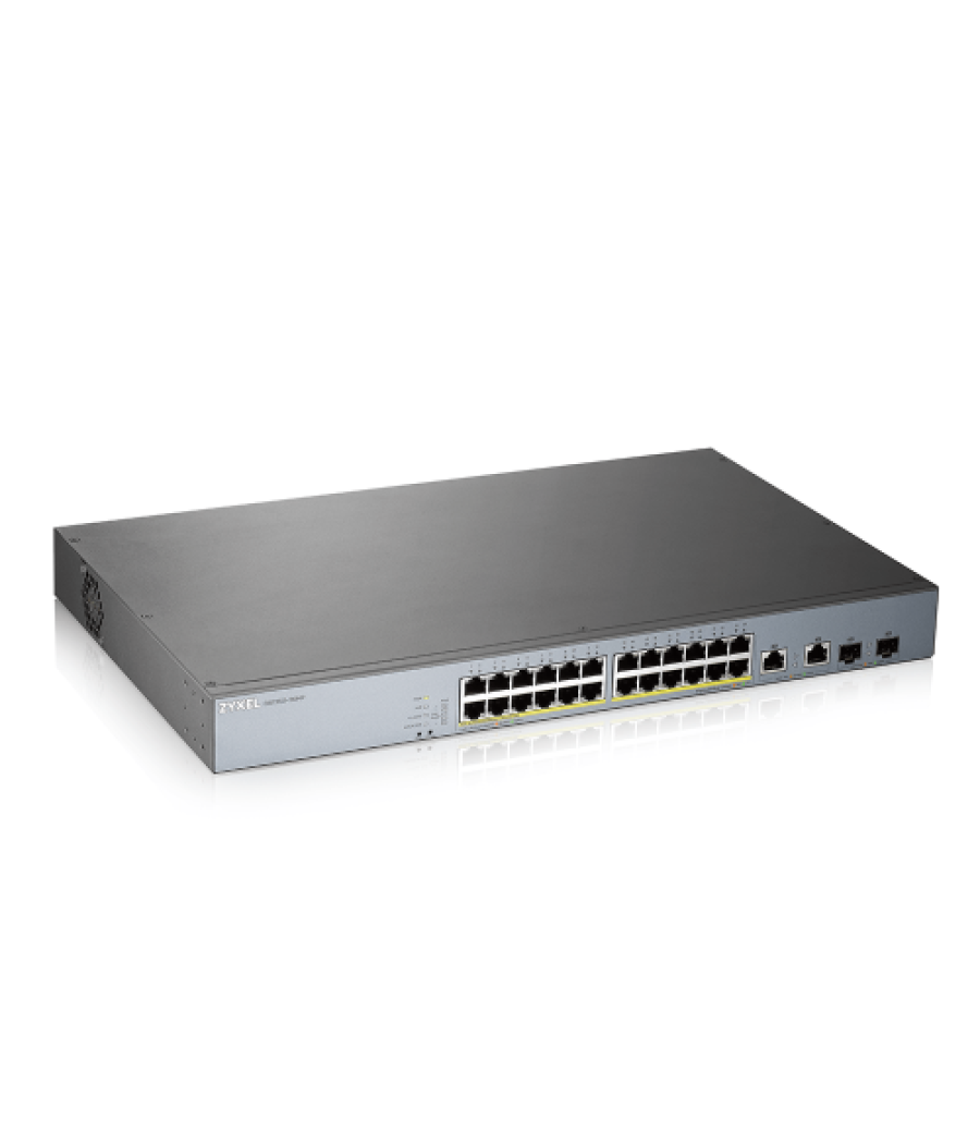 Zyxel gs1350-26hp-eu0101f switch gestionado l2 gigabit ethernet (10/100/1000) energía sobre ethernet (poe) gris