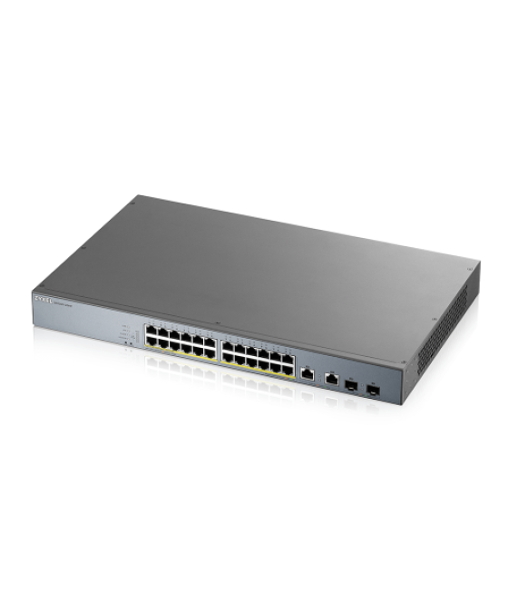 Zyxel gs1350-26hp-eu0101f switch gestionado l2 gigabit ethernet (10/100/1000) energía sobre ethernet (poe) gris