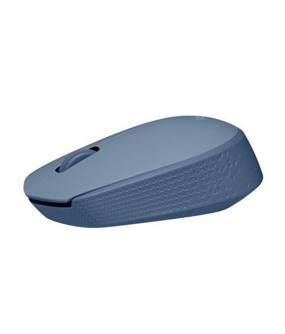 Mouse raton logitech m171 optico wireless inalambrico gris azulado