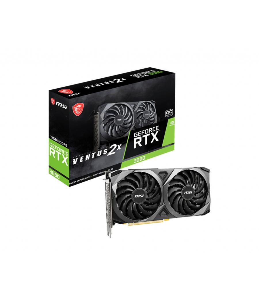 Tarjeta grafica msi rtx 3060 ventus 2x 12gb oc gddr6 lhr - 3 x dp - hdmi - pci express 4.0