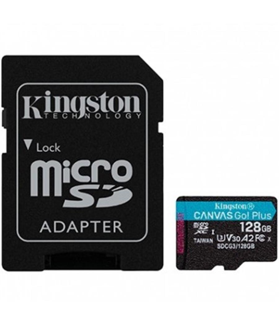 Tarjeta memoria micro sdxc 128gb kingston canvas go uhs - i cl10 r: 170mb - s w:90mb - s