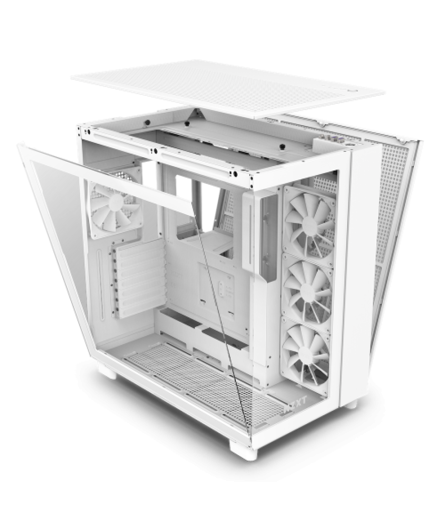 Nzxt h9 all white midi tower blanco