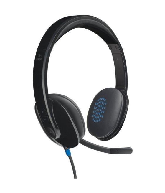 Auriculares logitech h540/ con micrófono/ usb/ negros
