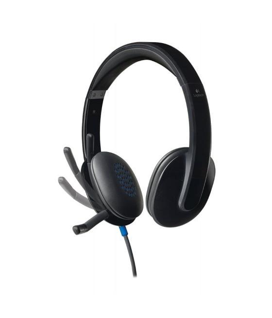 Auriculares logitech h540/ con micrófono/ usb/ negros