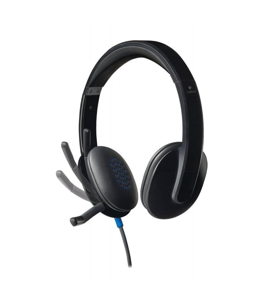 Auriculares logitech h540/ con micrófono/ usb/ negros