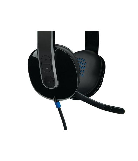 Auriculares logitech h540/ con micrófono/ usb/ negros