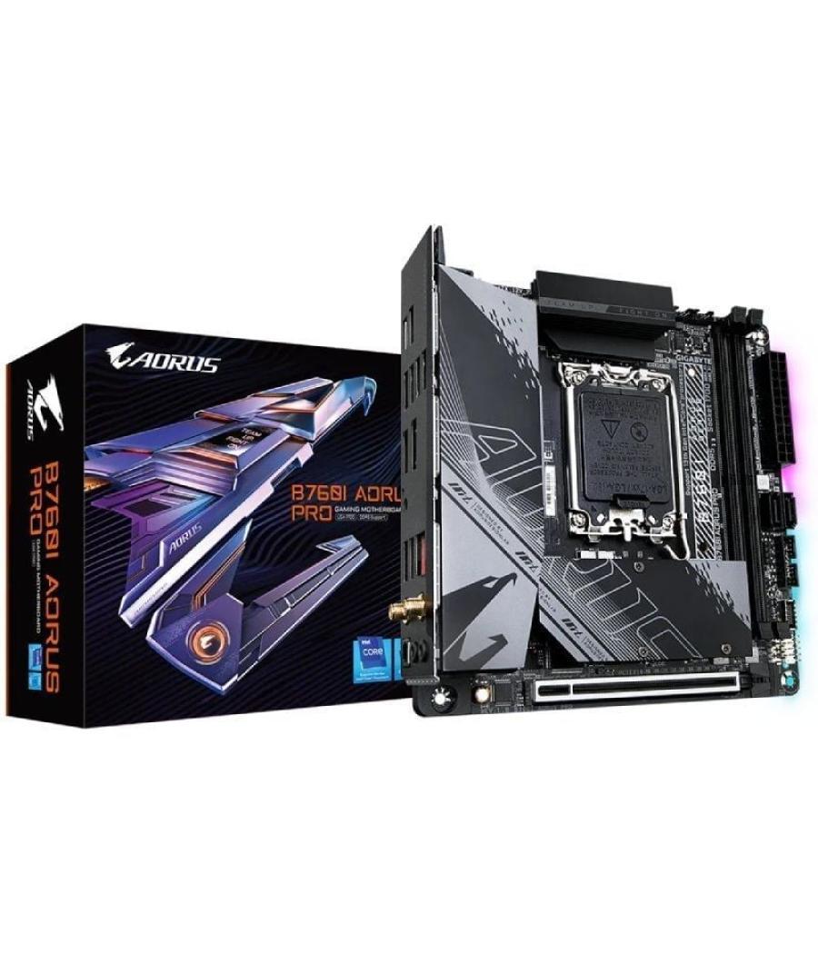 Placa base gigabyte b760i aorus pro socket 1700/ mini-itx