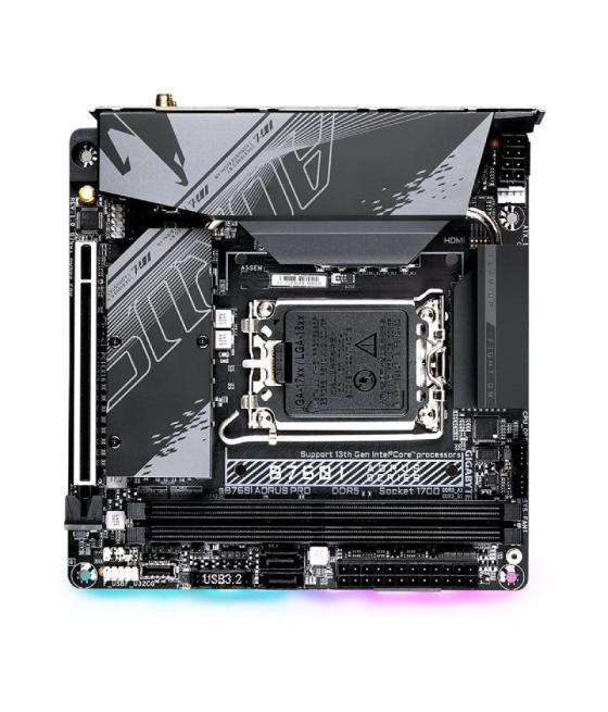 Placa base gigabyte b760i aorus pro socket 1700/ mini-itx