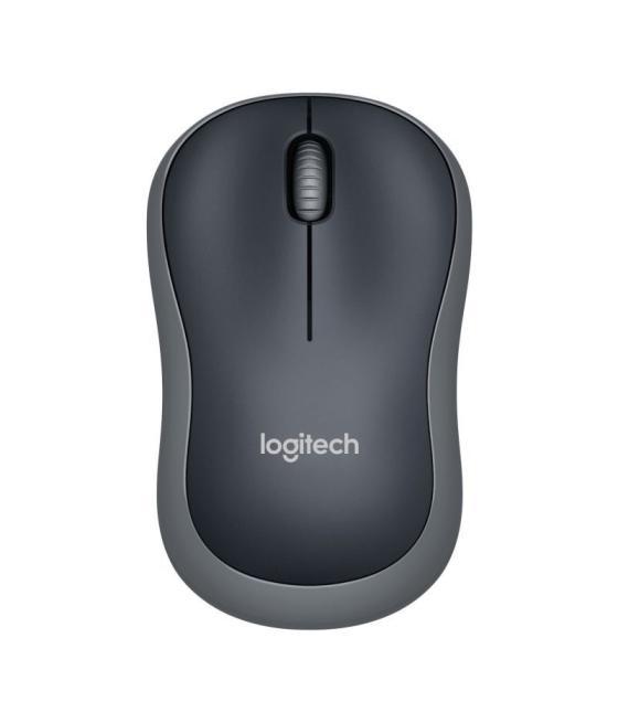 Ratón inalámbrico logitech m185/ hasta 1000 dpi/ gris