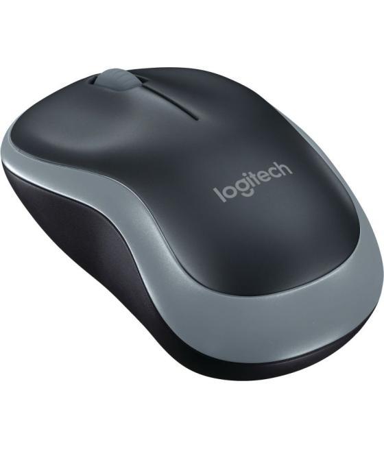 Ratón inalámbrico logitech m185/ hasta 1000 dpi/ gris