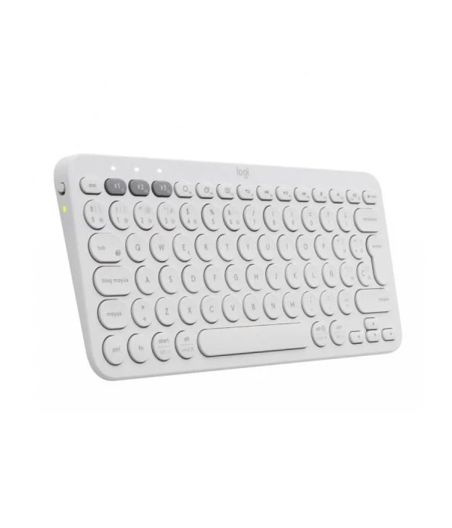 Teclado logitech k380 bluetooth para tres dispositivos color blanco p/n:920-009588