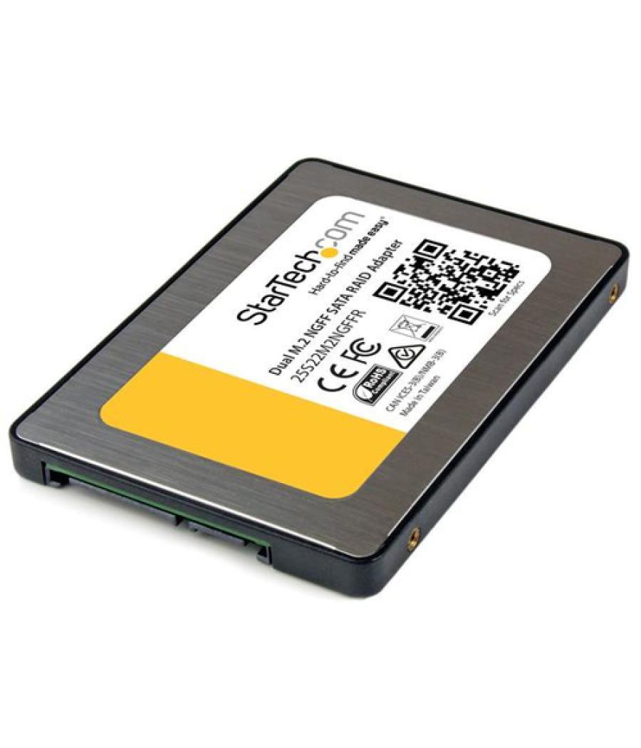 StarTech.com Adaptador Doble M.2 NGFF a SATA con RAID