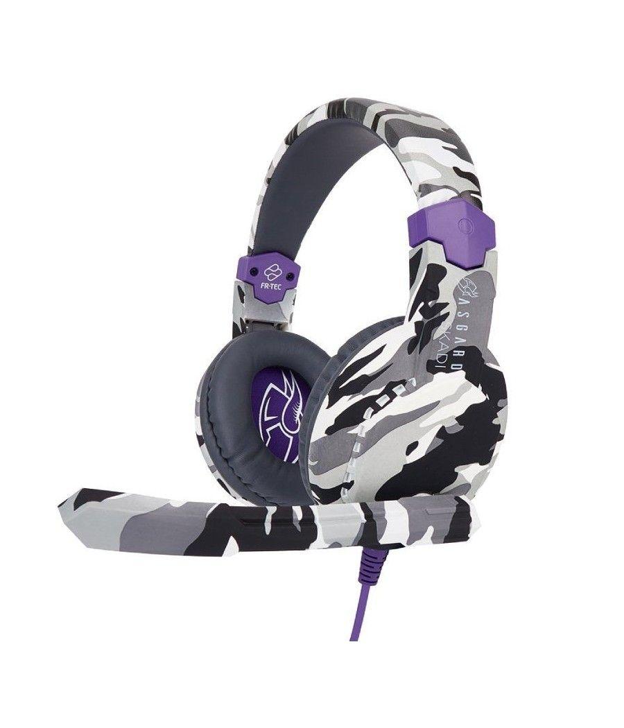 Auriculares gaming con micrófono blade fr-tec asgard skadi/ jack 3.5/ purpura - Imagen 1