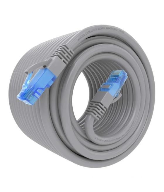 Aisens cable rj45 cat.6 utp awg26 cca gris 20m