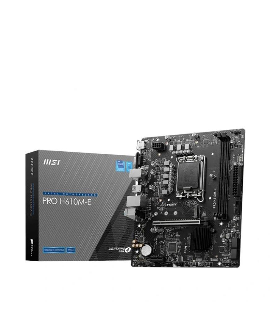 Msi placa base pro h610m-e ddr5 matx 1700