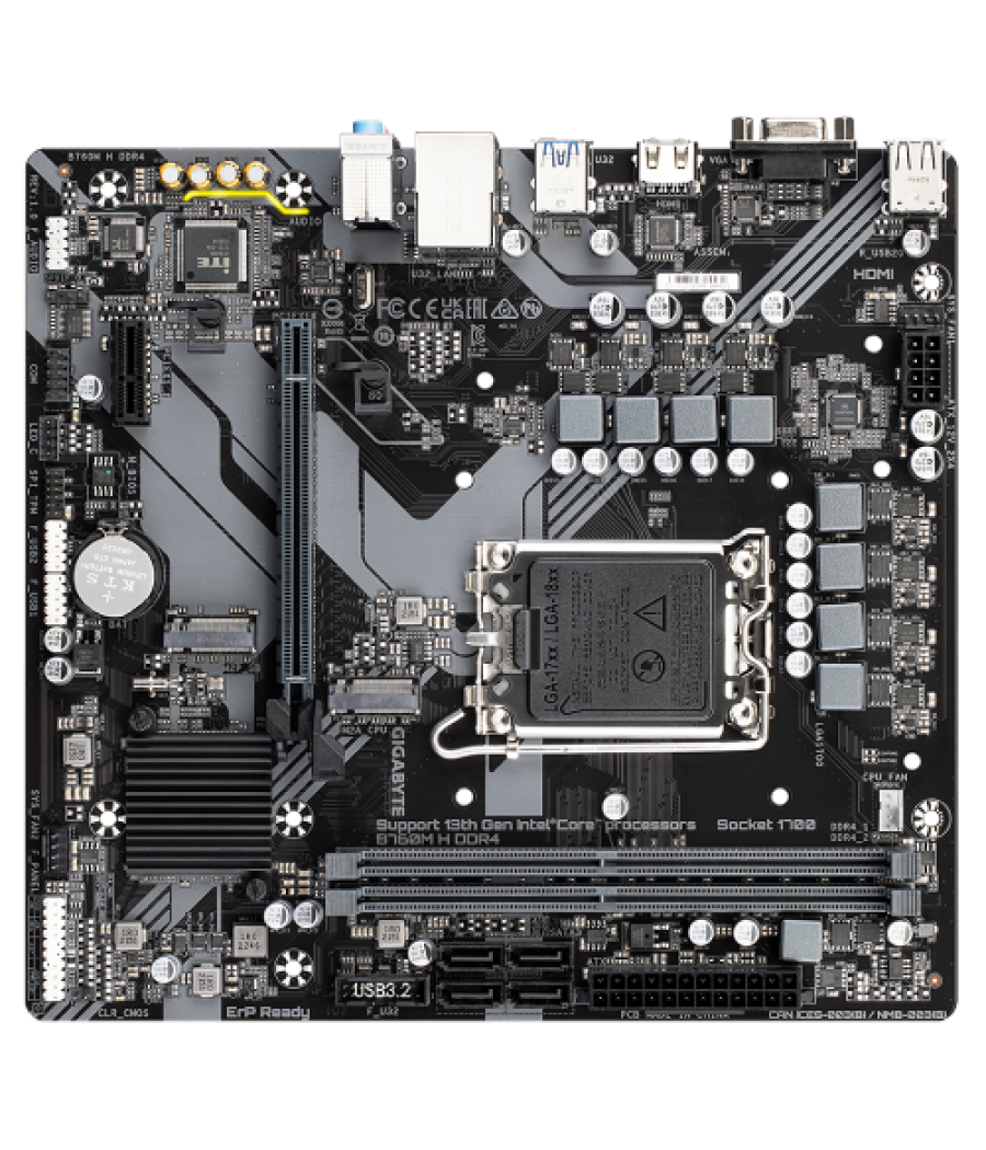 Gigabyte b760m h ddr4 (rev. 1.0) intel b760 express lga 1700 micro atx