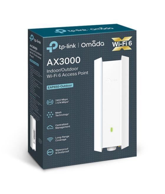 Tp-link punto de acceso wi-fi 6 de doble banda para interiores/exteriores ax3000 puerto: 1× puerto gigabit rj45 velocidad: 574mb