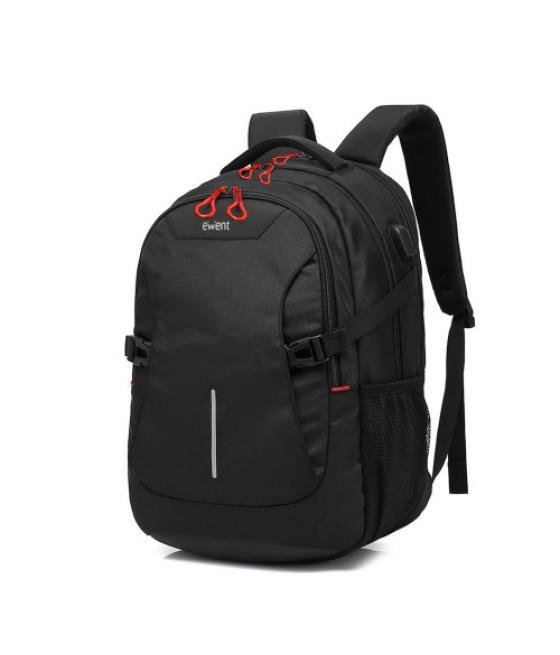 Ewent ew2526 maletines para portátil 39,6 cm (15.6") mochila negro