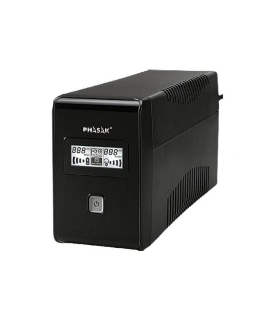 Phasak s.a.i. interactivo lcd usb+rj 850 va