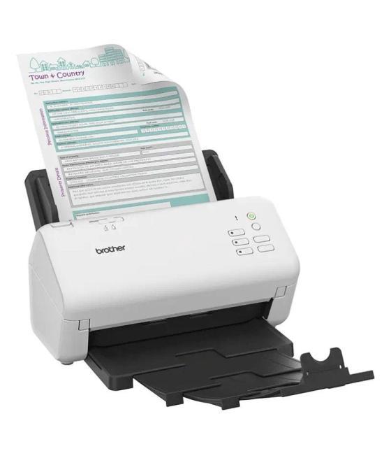 Escáner documental brother ads-4300n con alimentador de documentos adf/ doble cara