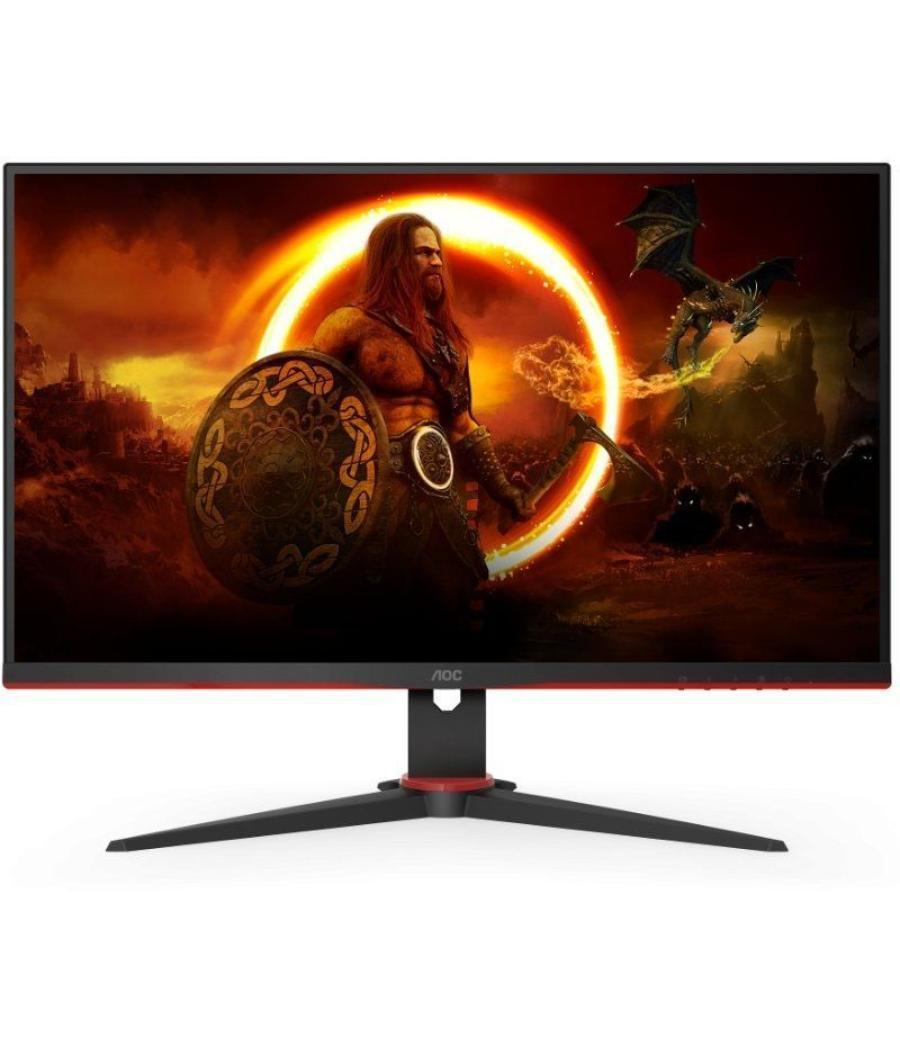 Monitor gaming aoc q27g2e/bk 27'/ qhd/ 1ms/ 144hz/ va/ negro y rojo