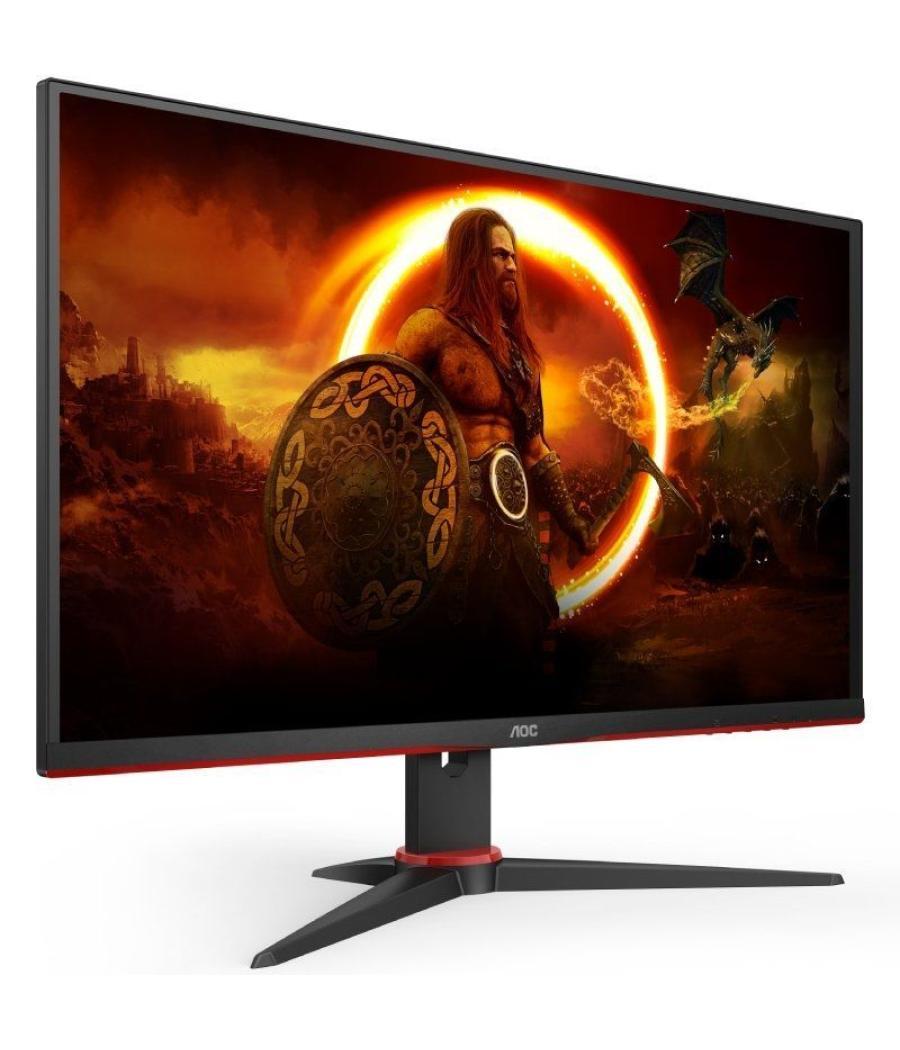 Monitor gaming aoc q27g2e/bk 27'/ qhd/ 1ms/ 144hz/ va/ negro y rojo