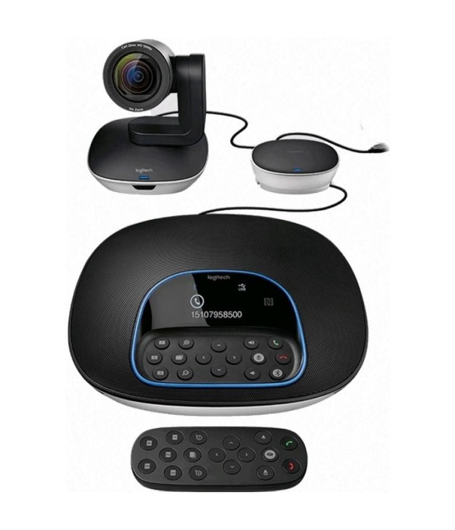 Sistema de videoconferencia logitech group/ enfoque automático/ full hd