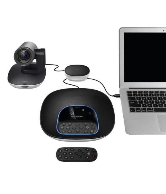 Sistema de videoconferencia logitech group/ enfoque automático/ full hd