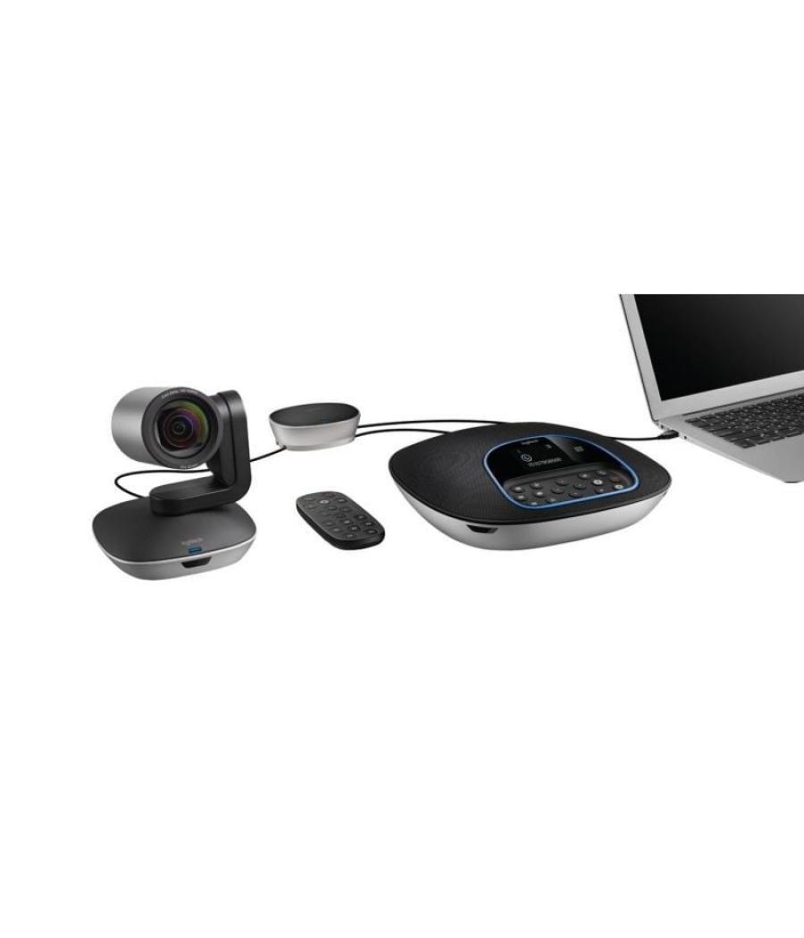 Sistema de videoconferencia logitech group/ enfoque automático/ full hd