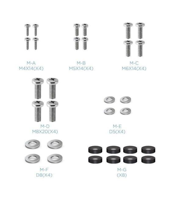 Soporte de pared fijo tooq lp1242f-b para tv de 23-42'/ hasta 35kg