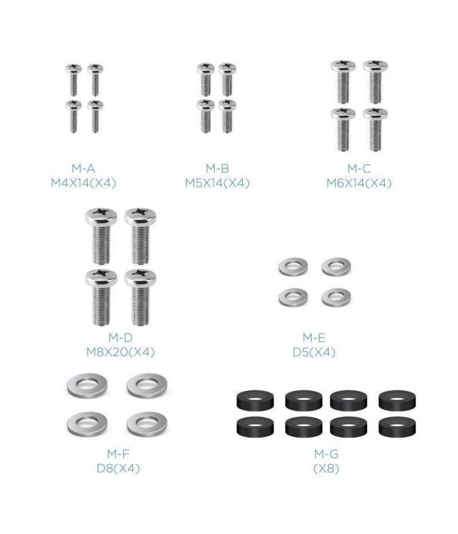 Soporte de pared fijo tooq lp1242f-b para tv de 23-42'/ hasta 35kg