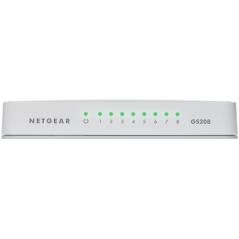 Netgear GS208 Gigabit Ethernet (10/100/1000) Blanco