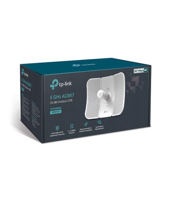 Punto de acceso wifi tp-link cpe710 alta potencia exterior 5ghz antena direccional 23dbi poe pasivo ip65 sistema de gestion cent