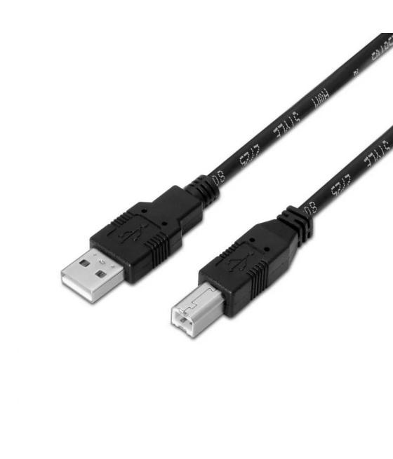 Aisens cable usb 2.0 tipo a/m-b/m 1.8m