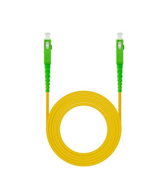 Nanocable cable fibra sc/apc lszh amarillo 20m