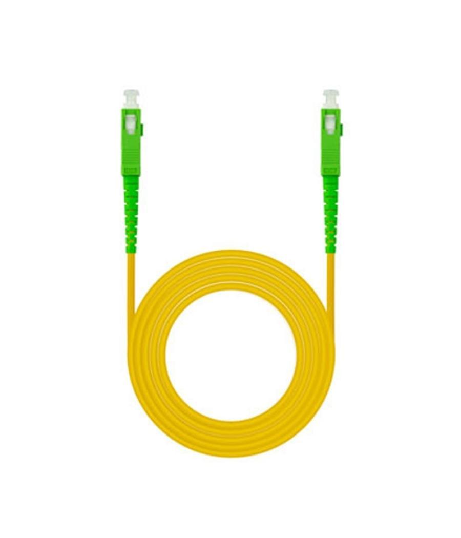 Nanocable cable fibra sc/apc lszh amarillo 20m