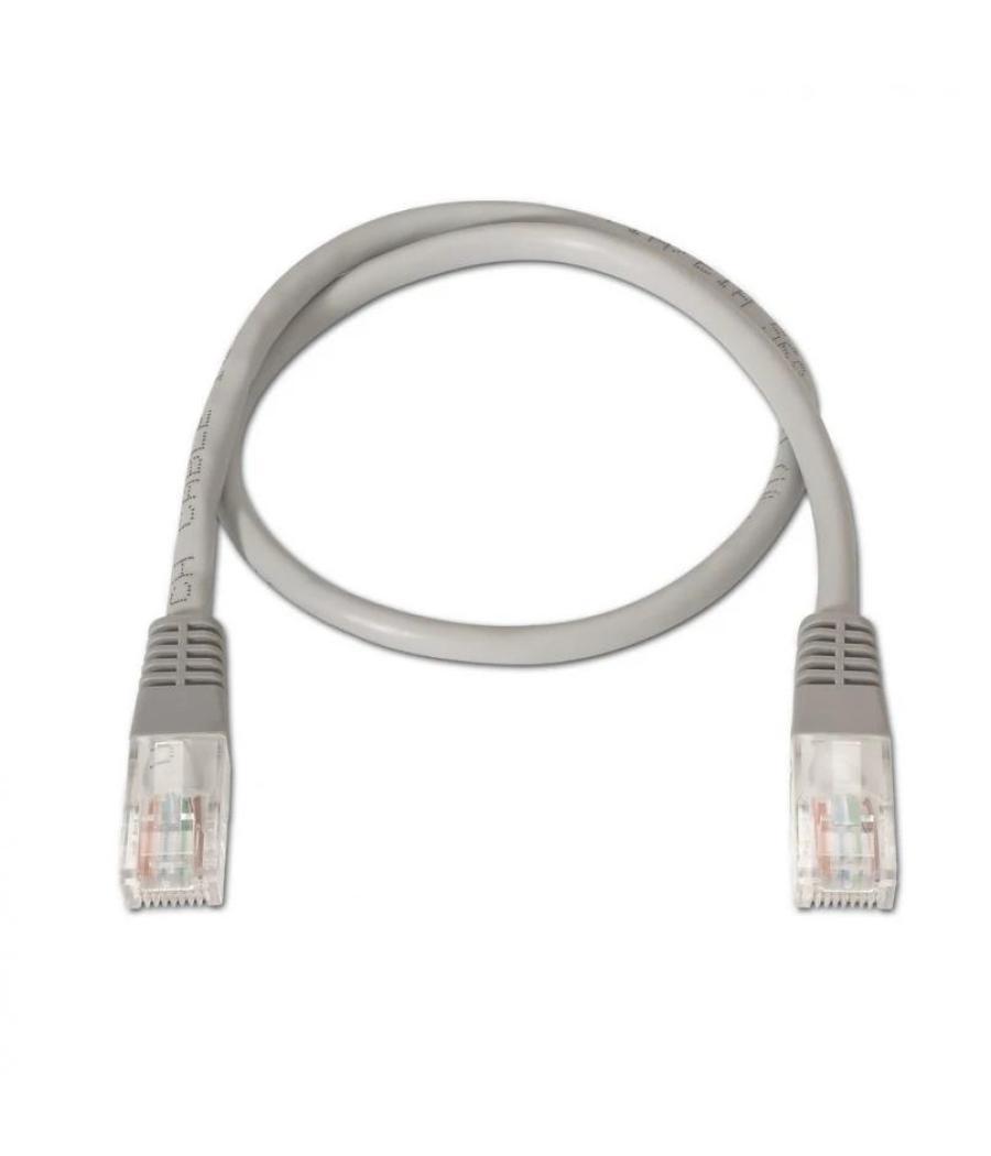 Aisens latiguillo rj45 cat.6 utp 50cm gris cobre