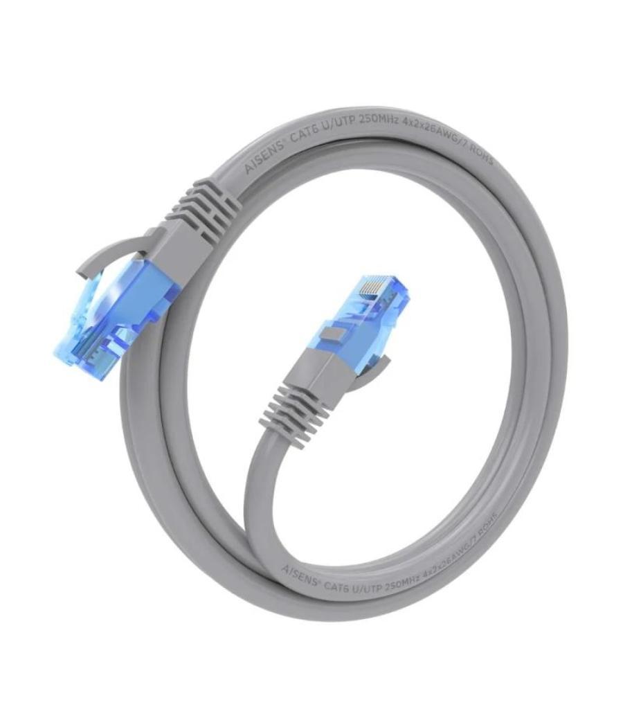 Aisens cable rj45 cat.6 utp awg26 cca gris 1.5m