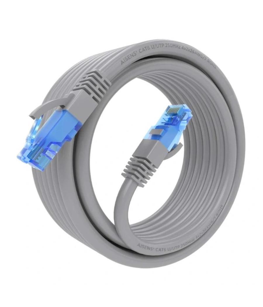 Aisens cable rj45 cat.6 utp awg26 cca gris 4.0m