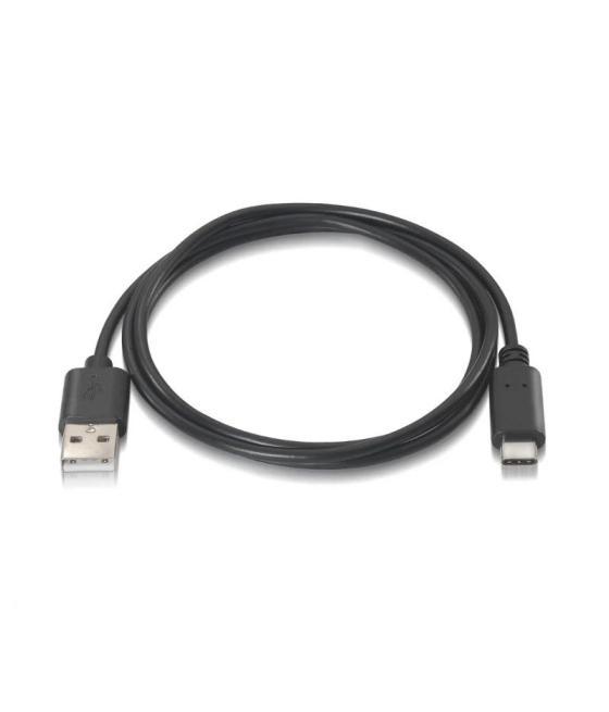 Aisens cable usb 2.0 3a usb-c/m-a/m negro 1.0m