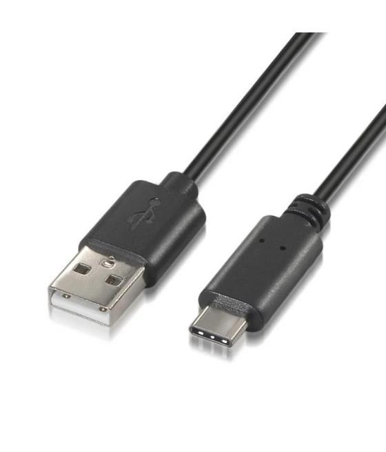 Aisens cable usb 2.0 3a usb-c/m-a/m negro 1.0m