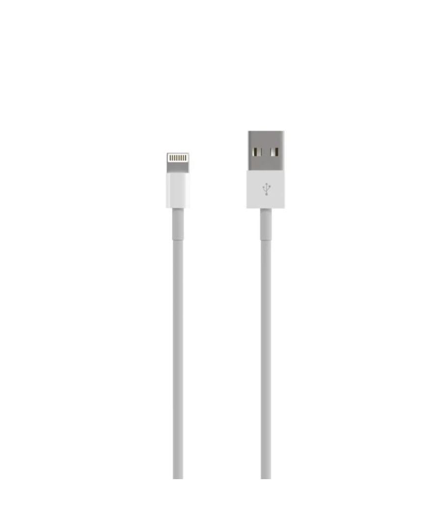 Aisens cable lightning-m a usb-a 2.0-m blanco 0.5m